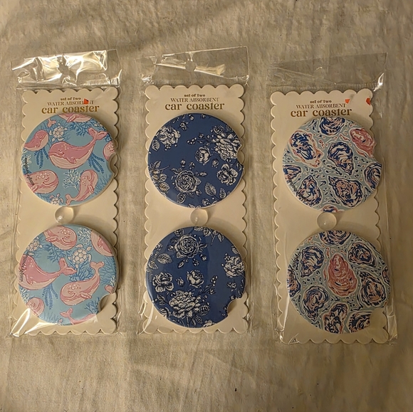 Simply Southern 3 Sets of Water Absorbent Car Coasters - Picture 1 of 5